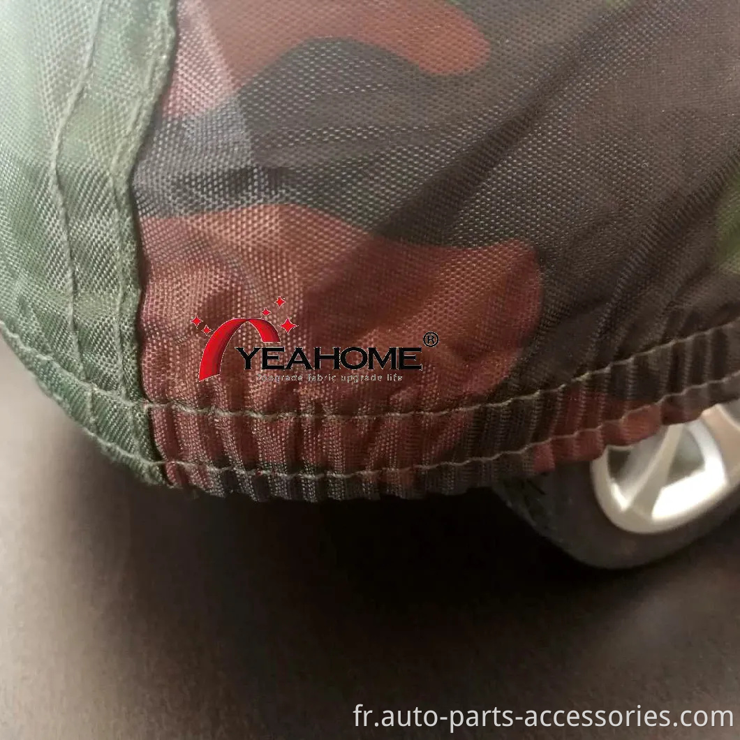 Capiste de voiture imprimée camouflage Couverture automatique personnalisée facile